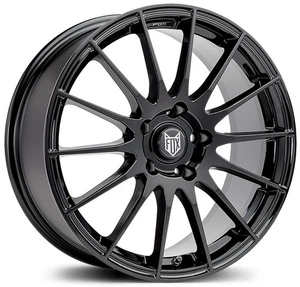 Alloy Wheels 15" Fox FX004 Black Gloss For Ford Street KA 03-08 - Picture 1 of 1