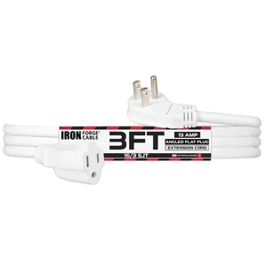 3 Ft Outdoor Extension Cord with 45° Angled Flat Plug - Picture 1 of 6