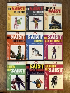Leslie Charteris - The Saint 1960s UK Hodder 9 Vol Matching PB Set - Vintage - Picture 1 of 23