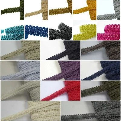 Gimp Braid Trim ideal for Upholstery Lampshades Cushions in 24 Colours 12mm Wide - Image 1 of 2