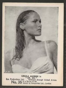 SOMPORTEX-FILM SCENE SERIES 1966 JAMES BOND 007-#35b- WITH CAPTION - SCARCE! - Picture 1 of 2