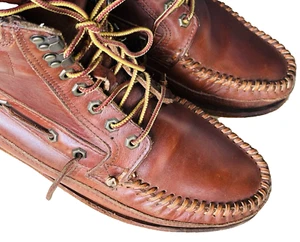 Sebago Westerly Moc Toe Braun Leder Stiefeletten Herren Gr. US 10,5 / 43,5 Vibram - Bild 1 von 16