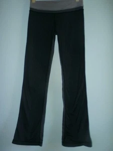 Pantaloni Lululemon Groove taglia 4 cuciture interne righe erica grigio chiaro svasati yoga - Foto 1 di 11