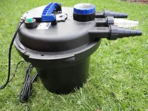 Aquarium External Canister Filter Aqua Fish Tank Pond Water UV Light 9000 L/H - Picture 1 of 10