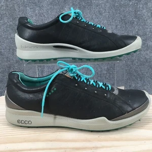 Ecco Shoes Womens 42 BIOM Natural Motion Casual Low Top Sneakers Black Leather - Picture 1 of 16