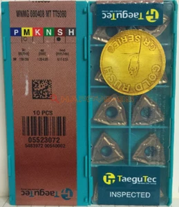 10pcs Taegutec CNC Blade WNMG080408MT TT5080 NEW - Picture 1 of 1