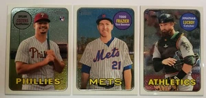 2018 Topps Heritage Chrome 3 card lot #'d/999 - COZENS RC, TODD FRAZIER, LUCROY - Picture 1 of 2