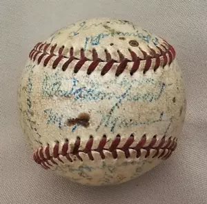 49-50 BBC Negro Leagues HABANA SIGNED AUTOGRAPH BALL COCAINA GARCIA MAX MANNING - Picture 1 of 6