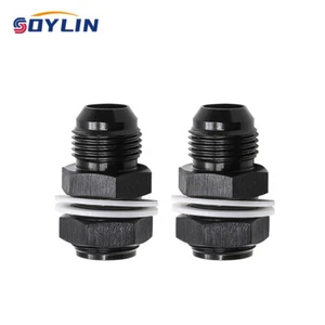 Mampara de pila de combustible 2 piezas 12 AN AN12 Flare con lavadora de teflón AN12 negra - Imagen 1 de 15