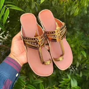 Indian Wedding Bridal Flats Punjabi Jutti Mojari Khussa Ethnic Shoes SS543 - Picture 1 of 5
