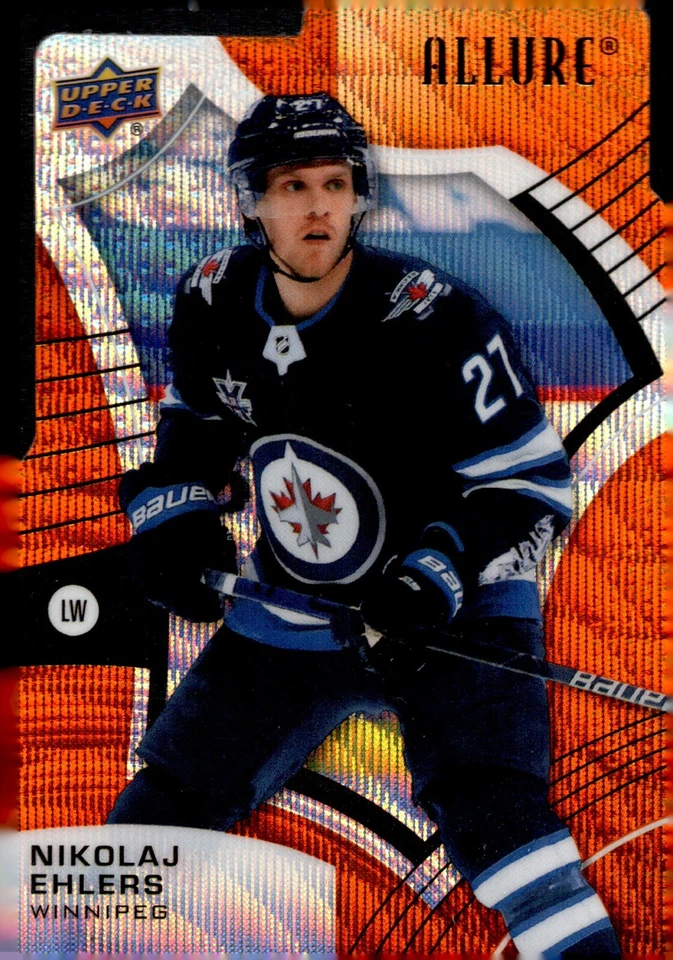 2021-22 UPPER DECK ALLURE ORANGE SLICE DIE CUT PARALLEL #91 NIKOLAJ EHLERS - Image 1 of 1