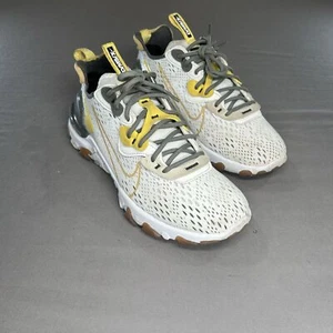 Nike React Vision Running Shoes Men 7 White Honeycomb Gym Sneakers CD4373-100 - Picture 1 of 10
