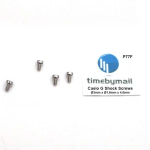 For CASIO G SHOCK 4X Ø3mm X Ø1.6mmX4.6mm QUALITY Case Screws G-SHOCK Watch P77F - Picture 1 of 3