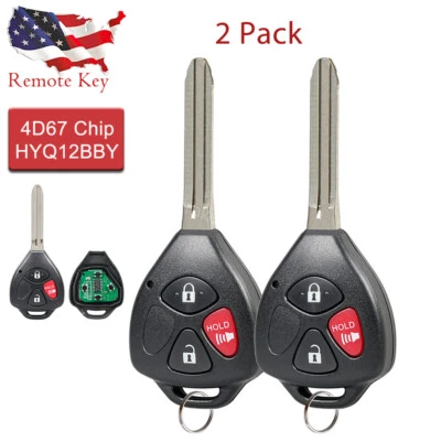 2 Para 2008 2009 2010 2011 2012 Scion xB Control Remoto Llavero HYQ12BBY 3 Botones Foto 1 de 4