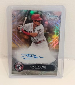 ALEJO LOPEZ 2022 Topps Bowman Sterling Rookie AUTO GOLD REFRACTOR /50 RA-AL