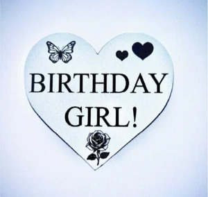 Acrylic laser engraved birthday badge - Picture 1 of 21