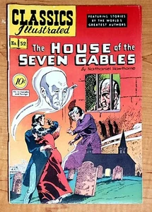 Classics Illustrated #52 [O] - The House of the Seven Gables (Oct 1948,... - Picture 1 of 3