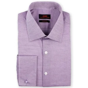 Steven Land Men's Trim-Fit French Cuff Tonal Twill Print  Dress Shirt –CLEARANCE - Picture 1 of 8