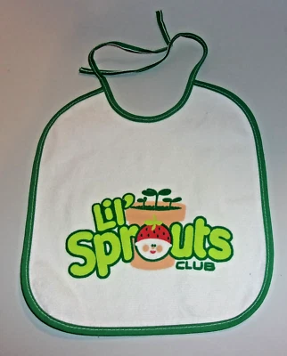 Lil' Sprouts Club, baberos para bebé, nuevos, verde/blanco Foto 1 de 4