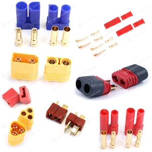 RC Hochstrom Stecker - Connectors Goldstecker LiPo Akku Goldkontaktstecker Nylon - Bild 1 von 7