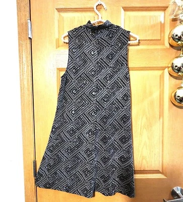 Vestido para mujer Bebop negro plateado talla L talla grande elástico brillante Foto 1 de 4