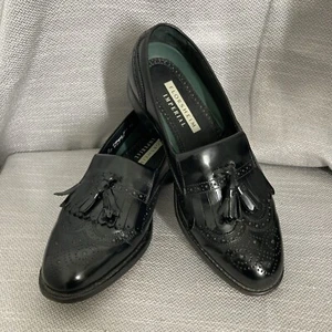 SlipOn nappa neri Florsheim Imperial Lexington Oxford Wingtip taglia 8,5D 149435 - Foto 1 di 17