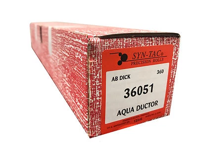 AB DICK 360 8800 SYNTAC Aqua Ductor Chrome Rubber Roller 76631 / 36051 - Image 1 of 2