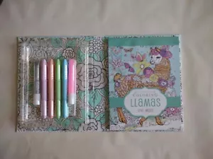Kaleidoscope Coloring Llamas And More With Pastel Markers and Glitter Glue New! - Imagen 1 de 5