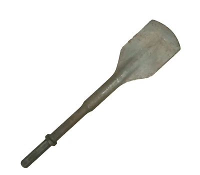 Meißel Sechskant 6-kant 19x80 mm Flach B=10cm Kragen Abbruchhammer Druckluft Pre - Bild 1 von 2