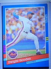 1991 Donruss #266 Dwight Gooden - New York Mets - MLB - Freshly Pulled