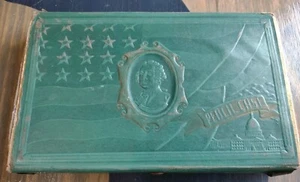 ESTUCHE LÁPICES GEORGE WASHINGTON VINTAGE AÑOS 40 VERDE 9X5 - Imagen 1 de 5