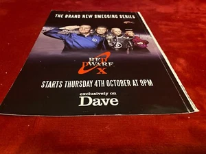 GAME2 TV SHOW ADVERT 11X8 RED DWARF X ON DAVE - Picture 1 of 1