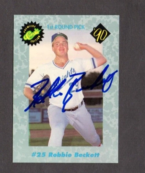 Robbie Beckett 1990 Classic Draft Picks authentic autographed card - Image 1 of 1