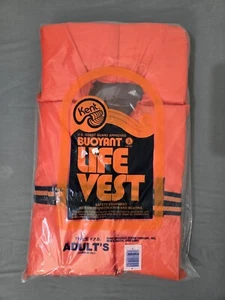 Schwimmweste Erwachsene über 90 Pfund Kent Coast Guard Approved Bouyant Schwimmweste orange - Bild 1 von 2