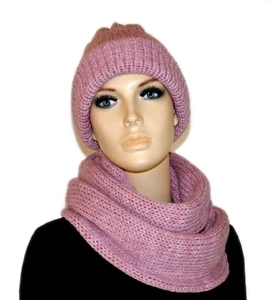 Kombi Set aus  Loop-Schal und  Mütze, Handmade, Einzelstück - Bild 1 von 4
