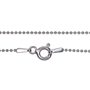 Sterling Silver Anklet Chain Fine Ball Ankle Stamped 925 - 9.5inch - 0.8mm - Picture 1 of 10