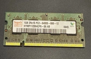 1GB DDR2 Laptop RAM 2Rx16 PC2-6400S - Major Brands for Dell Latitude D610 series - Picture 1 of 3