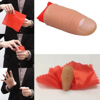 Thumb Tip Magic Fake Thumb Magicians Rubber Thumb Vanish Tricks Close Up UK - Image 1 of 4