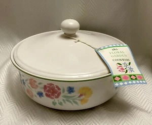 BHS British Home Stores Floral Garden Casserole dish 23.5 x 14cm A370 - Picture 1 of 3