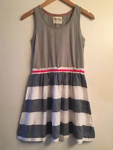 Johnnie B By Boden Girl’s Striped Tank Dress 13-14 Years Blue White & Gray - Picture 1 of 6