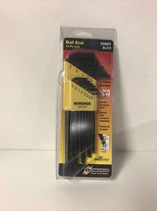 Bondhus 10937 BLX13 13 Piece Ball Ended Hexagon Key Set 1/16"-3/8" AF - Picture 1 of 1