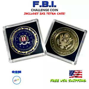 FBI Challenge Münze Federal Bureau of Investigation USA DOJ-mit Koffer - Bild 1 von 11