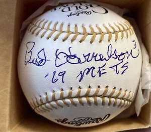 Bud Harrelson “# 3 ‘69 METS” signed official Major League Gold Glove Baseball - Picture 1 of 2