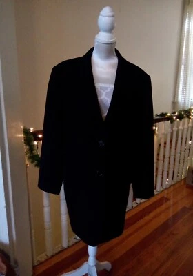 Chaqueta Blazer Louis Dell’ Olio 100% Cachemira Negra Mujer Hecha en Italia Foto 1 de 4