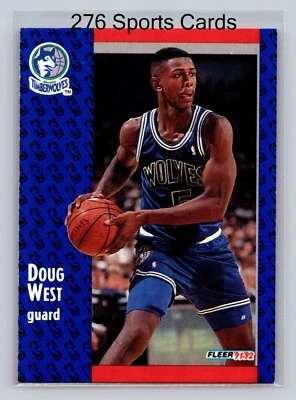 1991-92 Fleer - Doug West #321 - Image 1 of 2