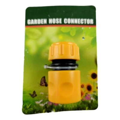 Raccord Rapide Tuyau de Jardin Arrosage 1/2" 1,27cm Connecteur Universel Jaune - Immagine 1 di 3