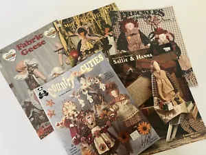 Lot Of 5 Doll Pattern Booklets- VTG 1990s. Fall/ Dolls/ Geese- UNCUT - Picture 1 of 3