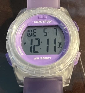 Armitron Pro Sport Women’s Digital Watch. 16393 45/7128 Works - Picture 1 of 7