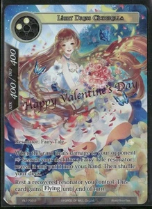 Force of Will TCG Light Dress Cinderella RL1702-2 "Happy Valentine's Day" Promo - Picture 1 of 4