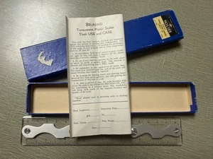 Bruning Drafting Scale  No. 2709T 8"" New-Never used-Free Shipping - Picture 1 of 4